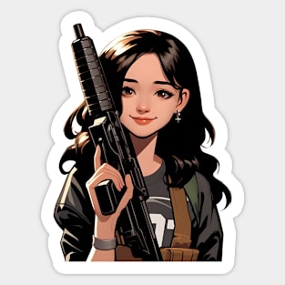 Tactical Girls' Frontline Sticker